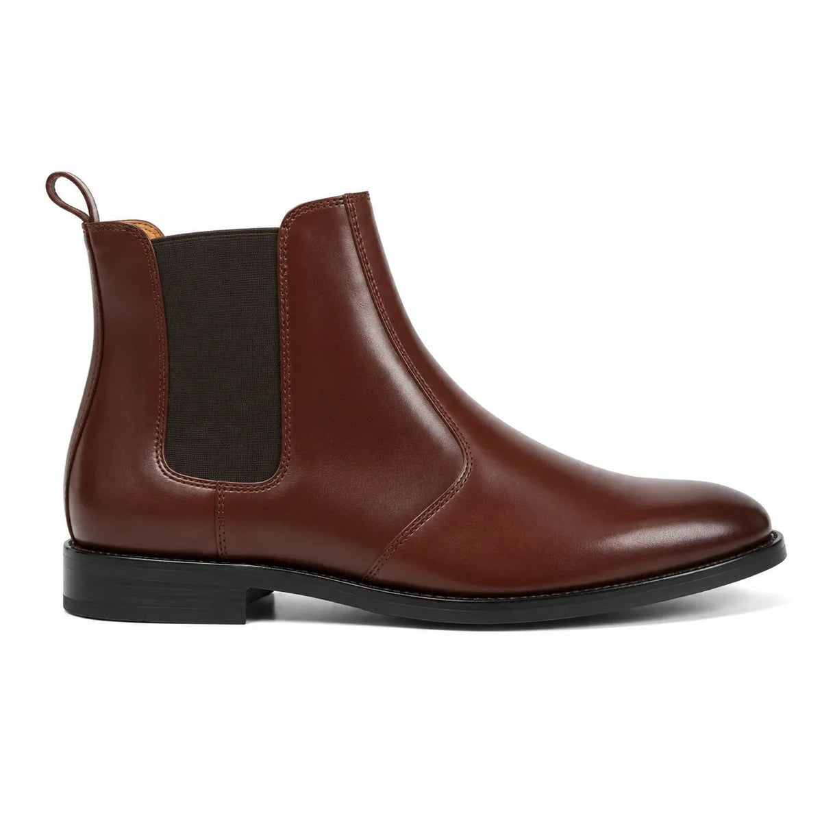 Men's Premium Brown Leather Chelsea Boots
