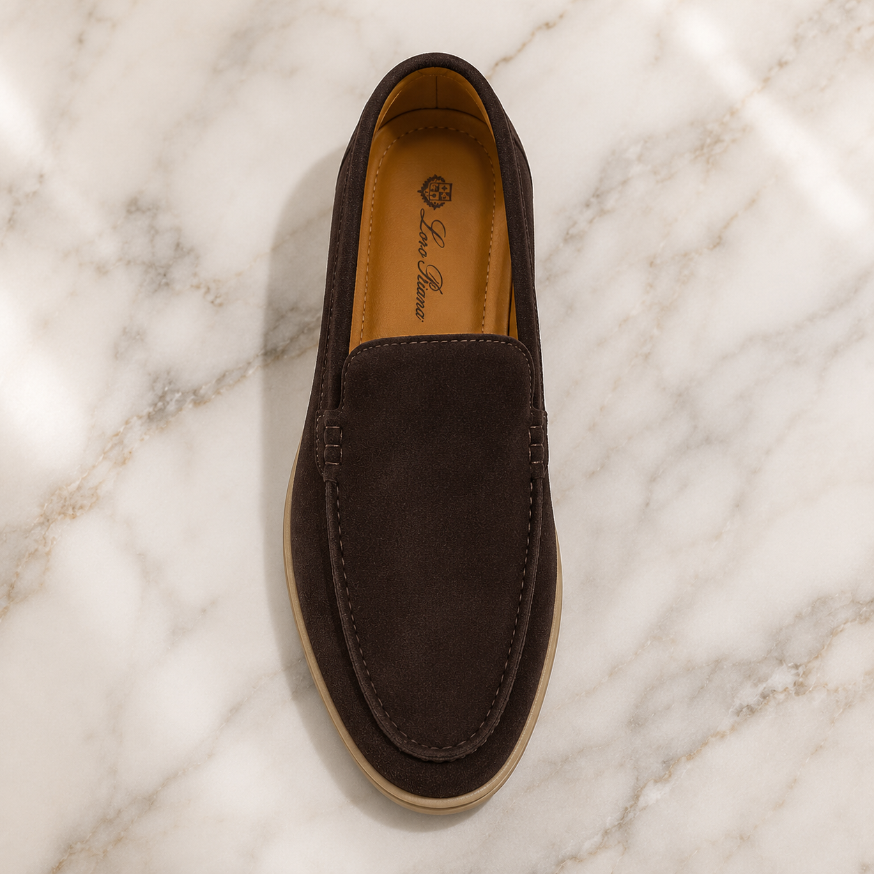 Loro Piana Premium Suede Loafers – Brown