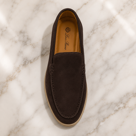 Loro Piana Premium Suede Loafers – Brown