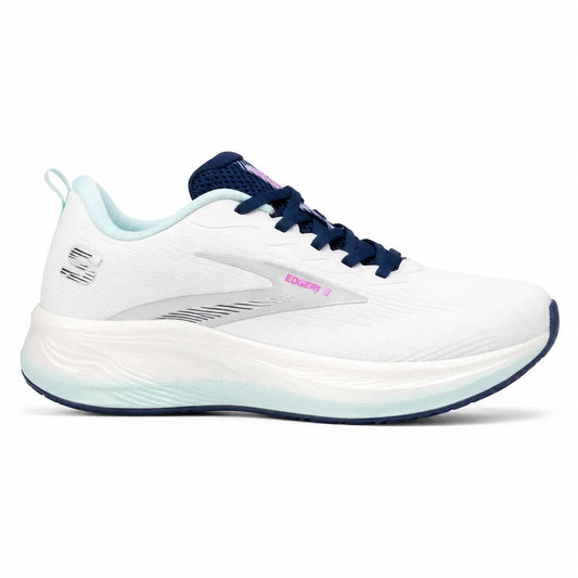 White Sneakers – Breathable Sports & Walking Shoes (White/Navy)