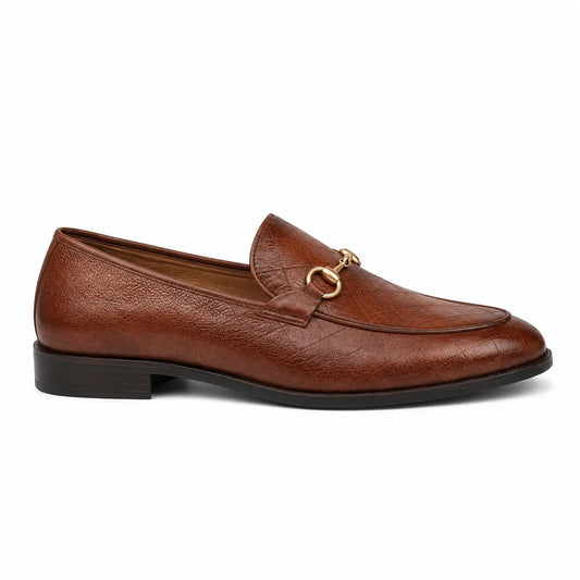 Men's Brown Leather Loafers – Formal Shoes